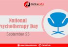 National Psychotherapy Day – September 25, 2019