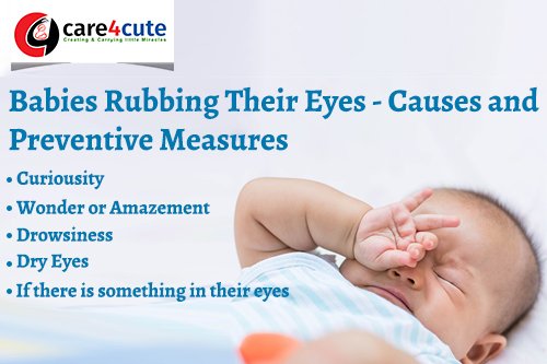 Babies Rubbing Their Eyes - Causes and Preventive Measures